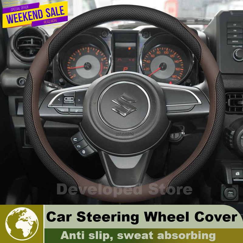 스즈키 짐니 JB64 JB74 노마드 JC74 2019 - Car Steering Wheel Cover Anti Slip Breathable 리뷰 및 가격