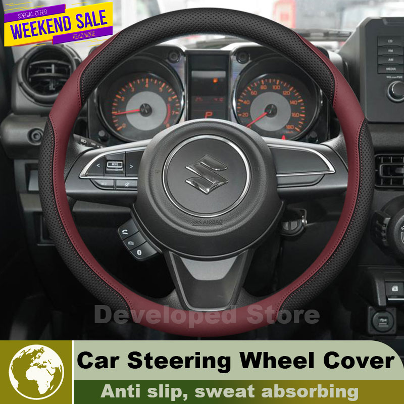 스즈키 짐니 JB64 JB74 노마드 JC74 2019 - Car Steering Wheel Cover Anti Slip Breathable 리뷰 및 가격