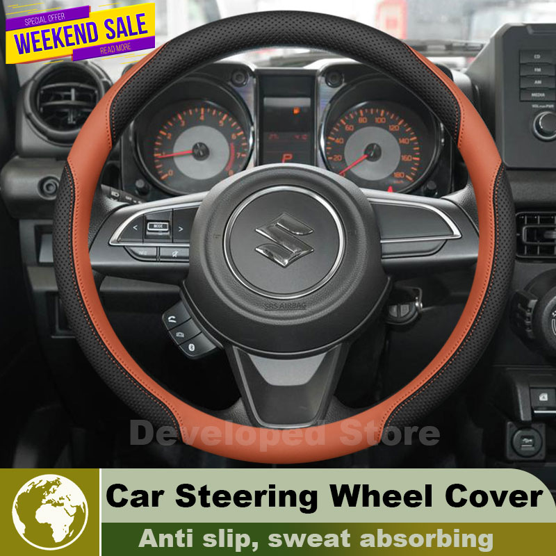 스즈키 짐니 JB64 JB74 노마드 JC74 2019 - Car Steering Wheel Cover Anti Slip Breathable 리뷰 및 가격