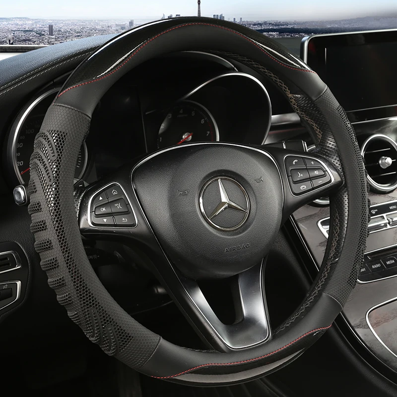 3차원 벌집 자동차 핸들 커버 미끄럼 방지 라이닝이 있 - Car Steering Wheel Cover Anti Slip Breathable 리뷰 및 가격
